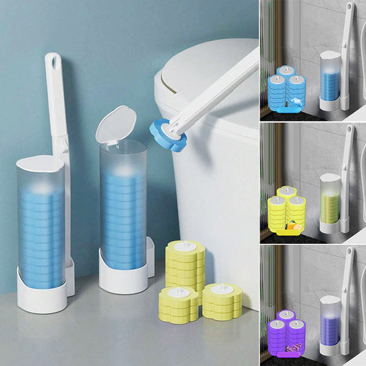 🚽 Last Day Special Price £8.78!!!⚡ Disposable Toilet Cleaning System – Hygienic One-Click Cleaning, No Residue Left, Easy to Use & Disposable 🧼
